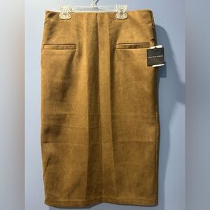 SAKS FIFTH ABENUE faux suede skirt